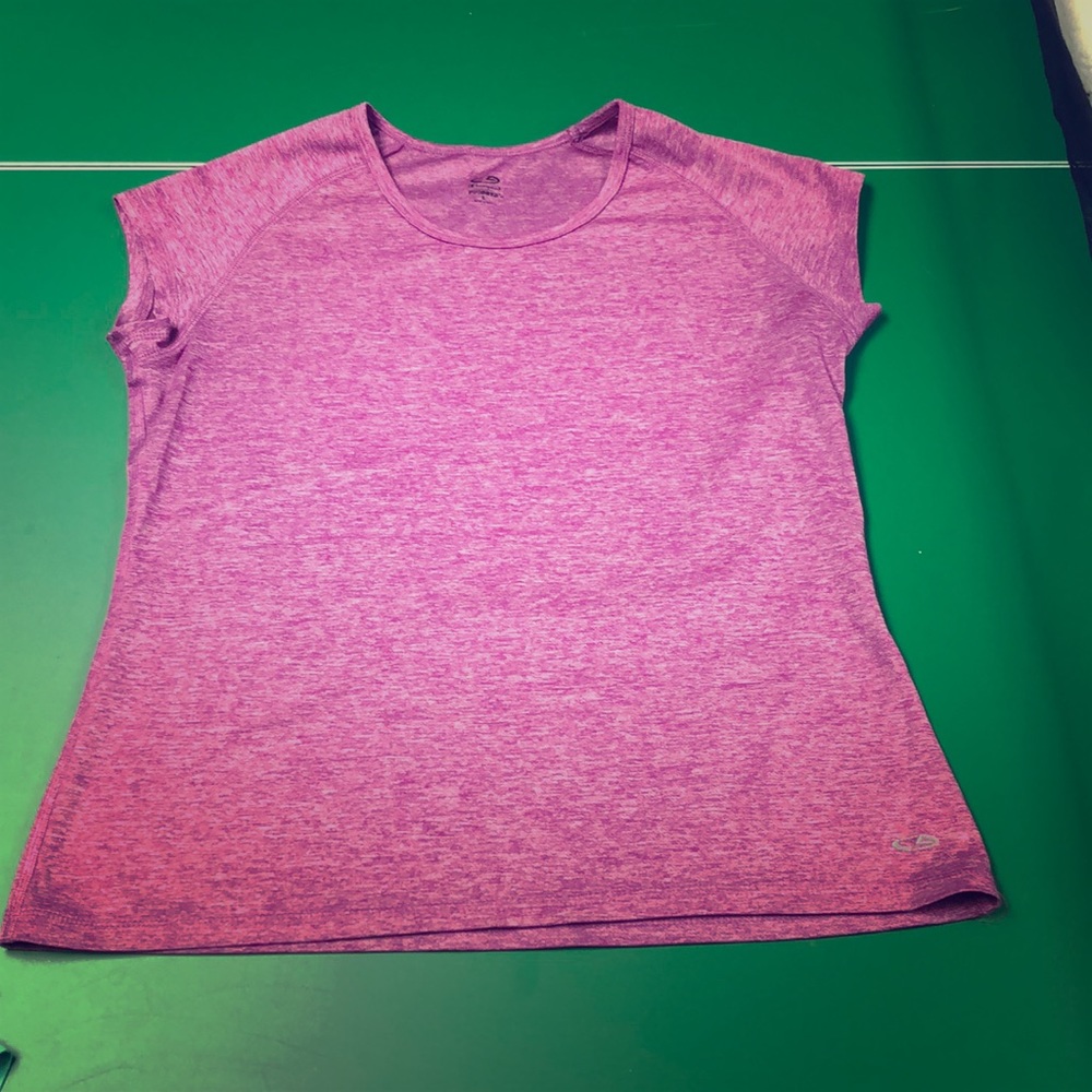 Hot pink short sleeve champion shirt